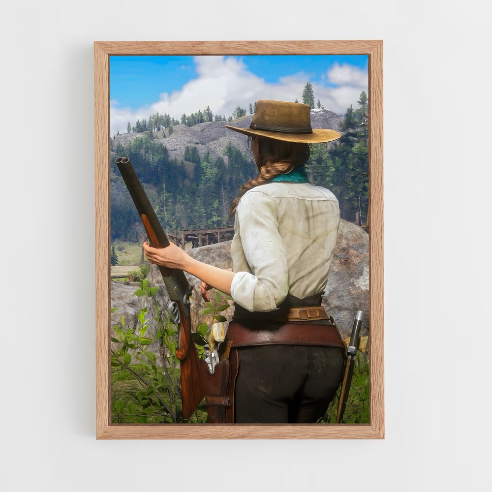 Poster La Frontière Sanguinaire – affiche Red Dead Redemption (vue 4)